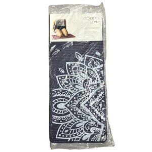 APANA Luxe Yoga Knee Mat Pad Purple 10MM Thick 10x24 Gym New w/ Flaws, Read